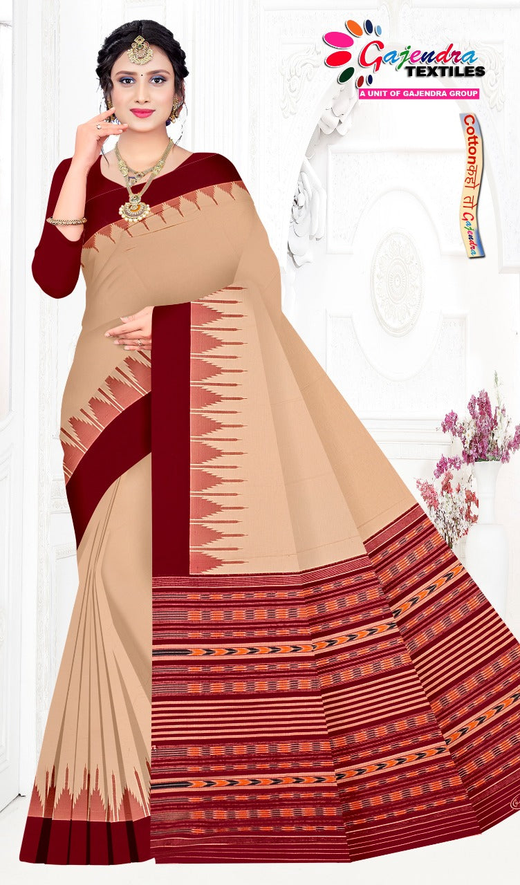 Women's fashion Plain Saree Gajendra Collection