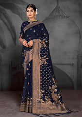 Ethnic Solid Art Jalpari Collection  Saree